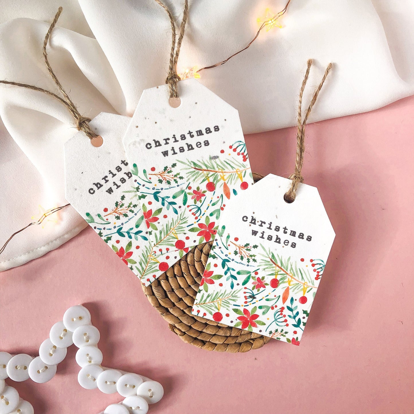 Christmas Wishes Gift Tags | Plantable, Recycled Tags