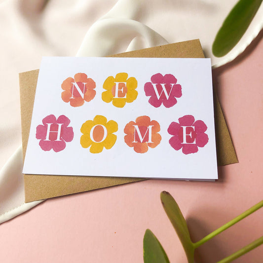 New Home Flower Card