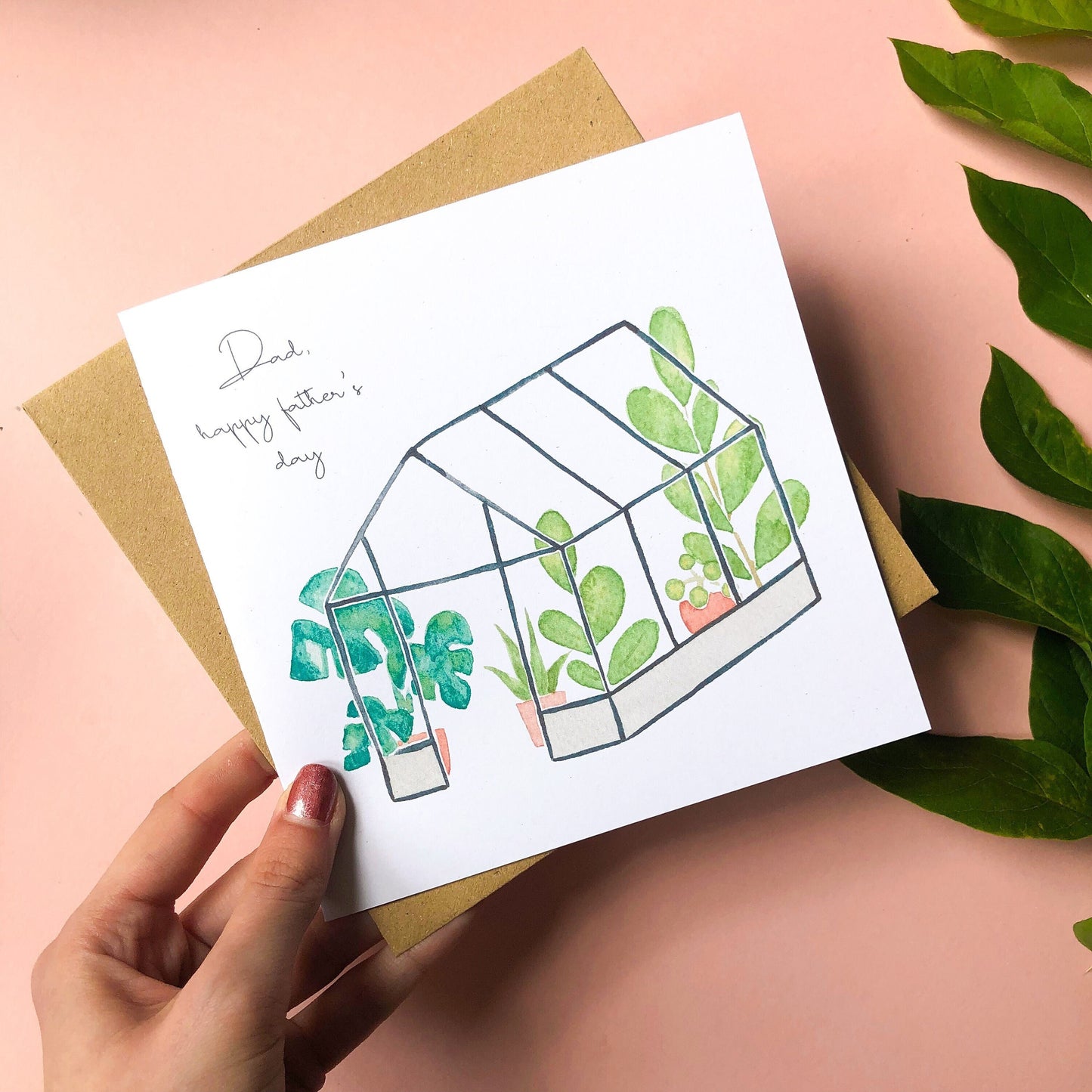 Dad, Happy Father's Day Greenhouse Card