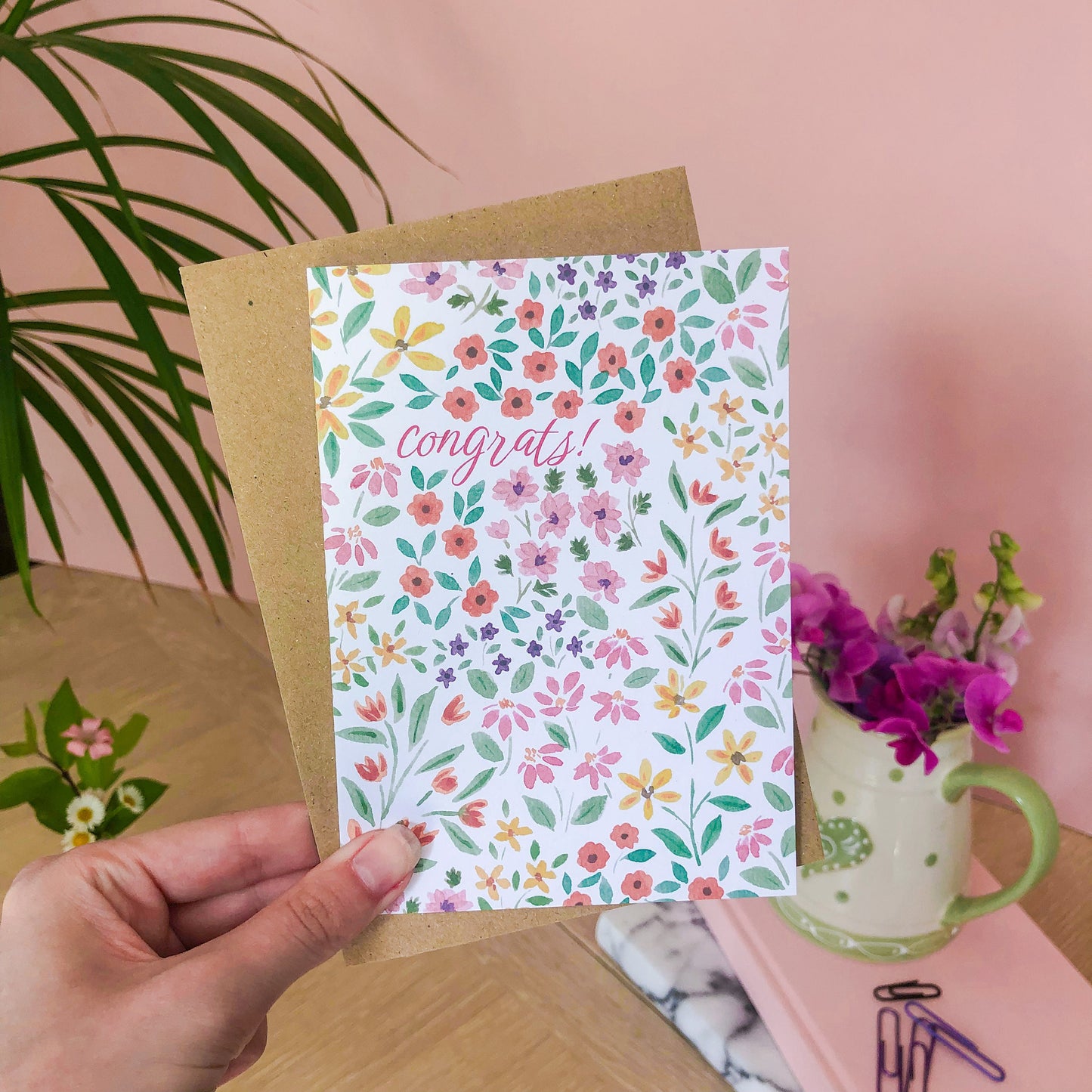 Congrats Floral Card