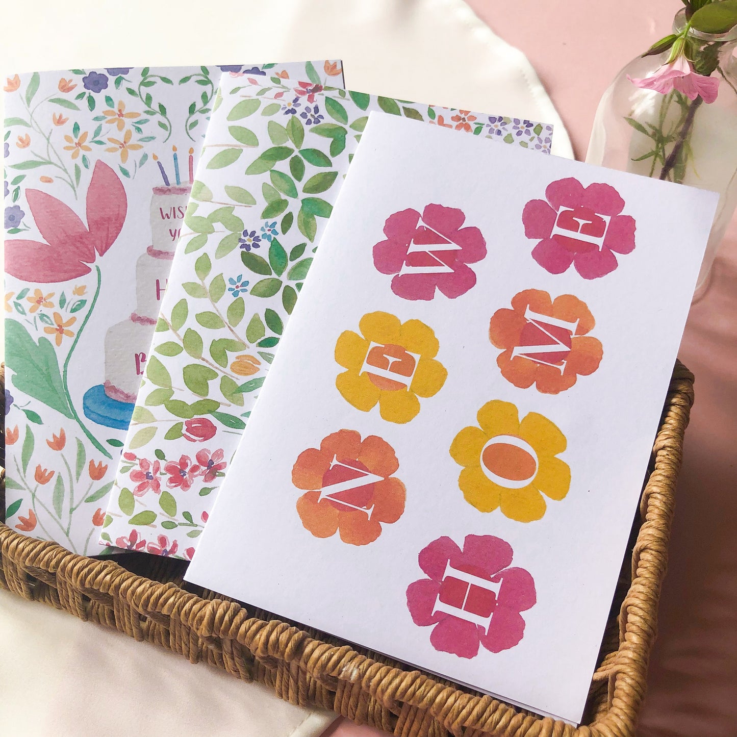 New Home Flower Card