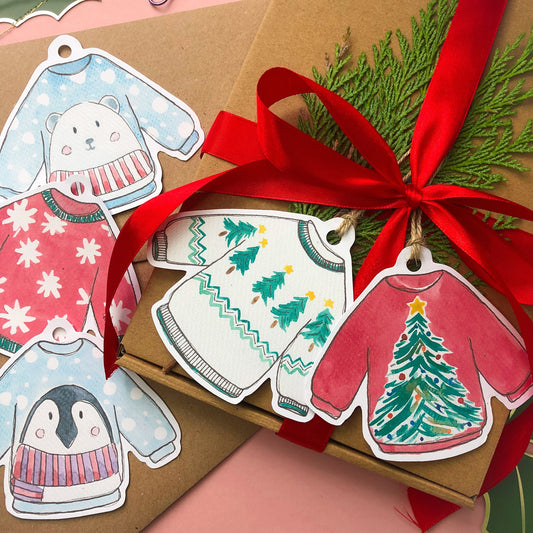 Christmas Jumper Gift Tags | Pack of 5 Tags